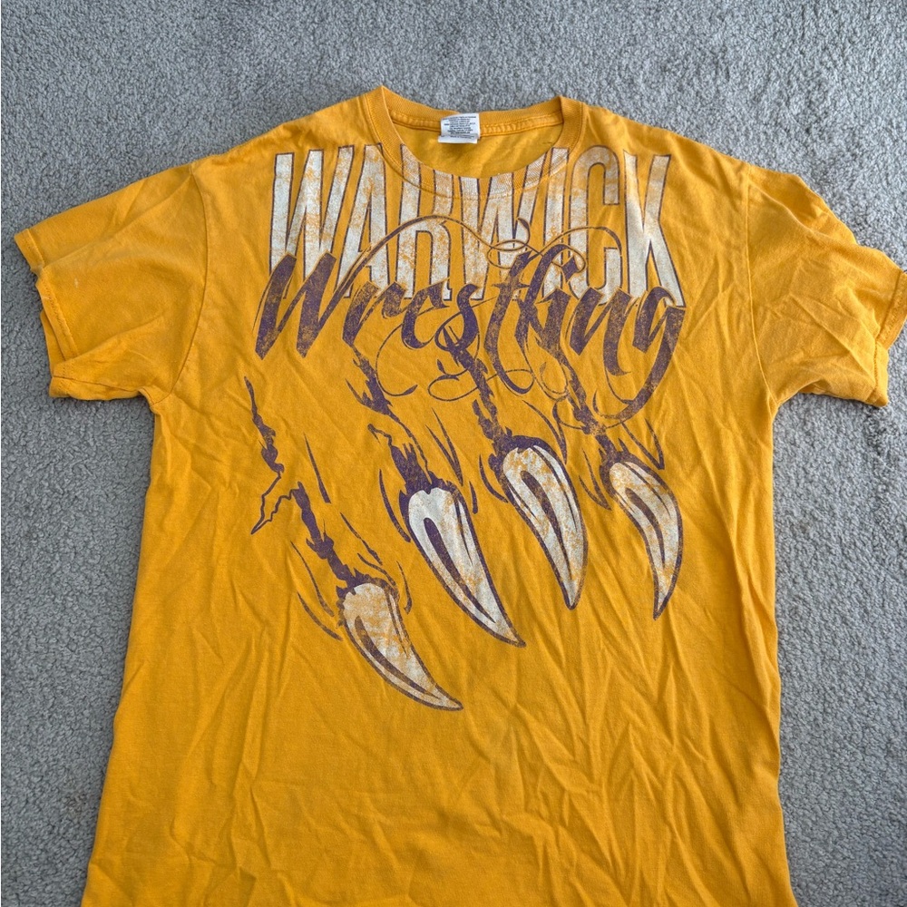 Wrestling Men's Yellow T-Shirt